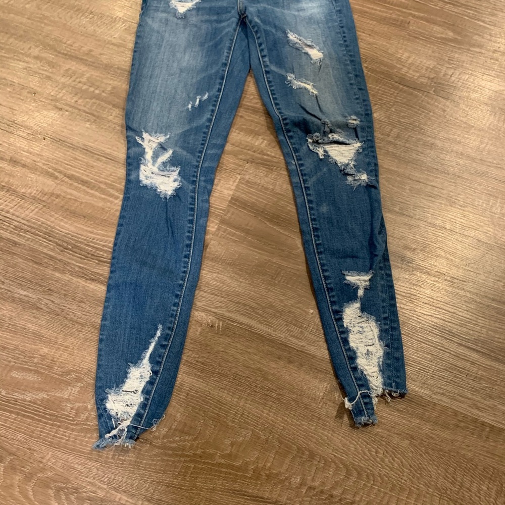 High rise ripped American Eagle jeggings